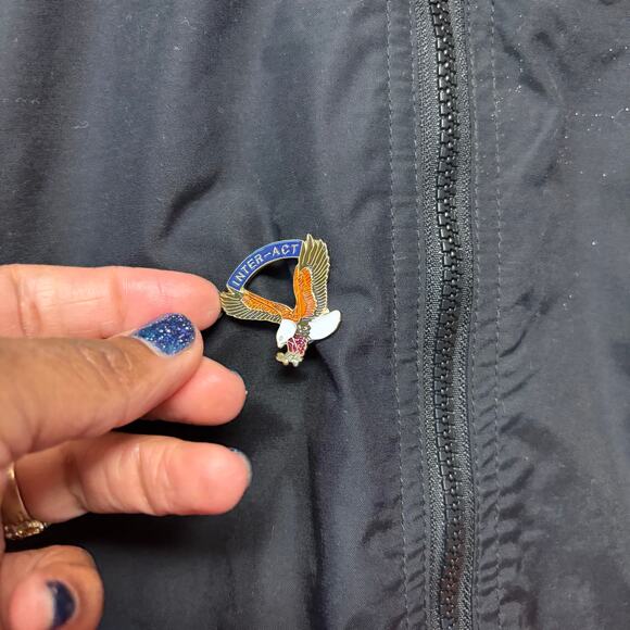 WearGuard Inter-Act Jacket Education Zip Up Heavy Windbreaker Eagle Logo Pin - Picture 8 of 15